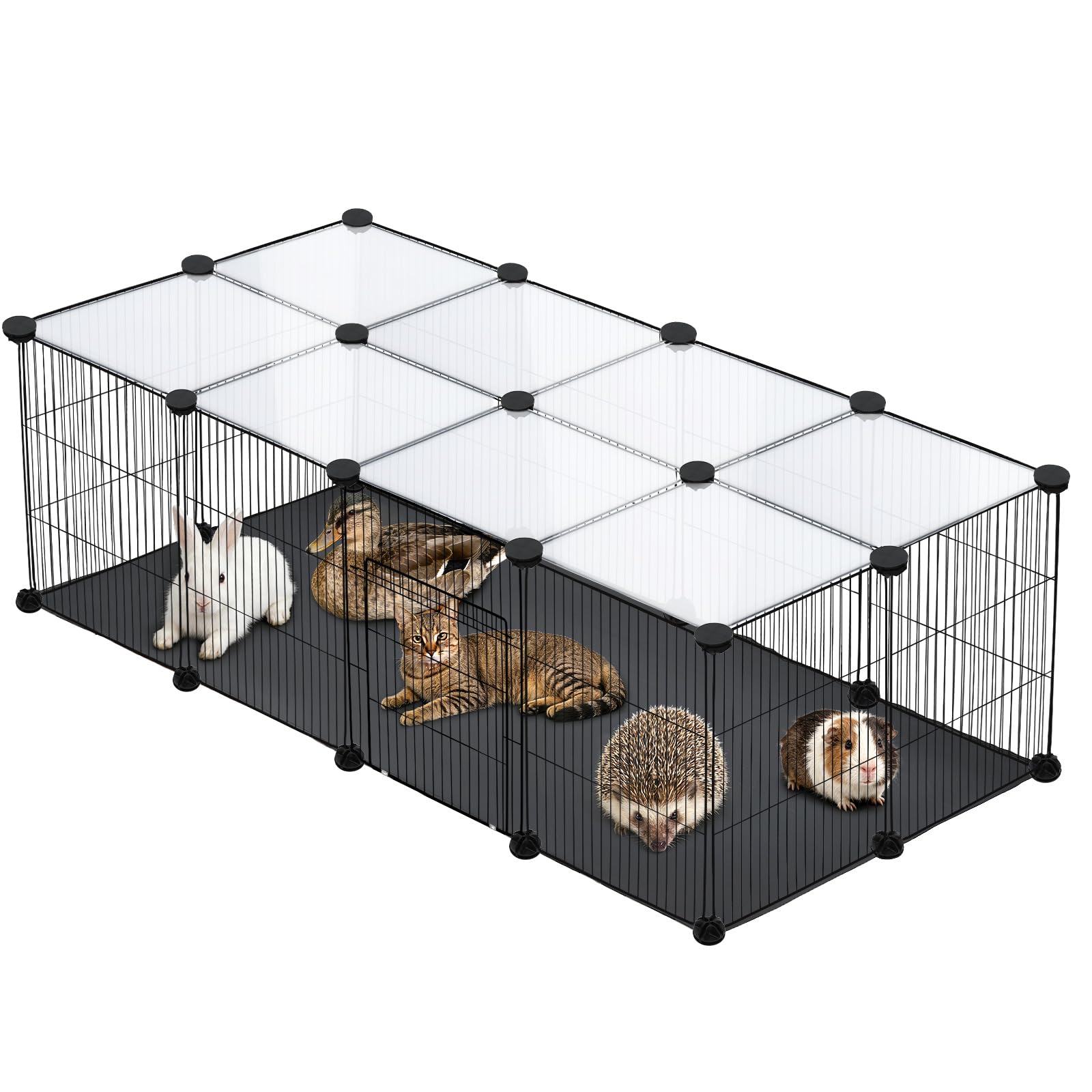 Amazon.co.jp: PETKNOWS 21パネル 小動物ベビーサークル モルモット